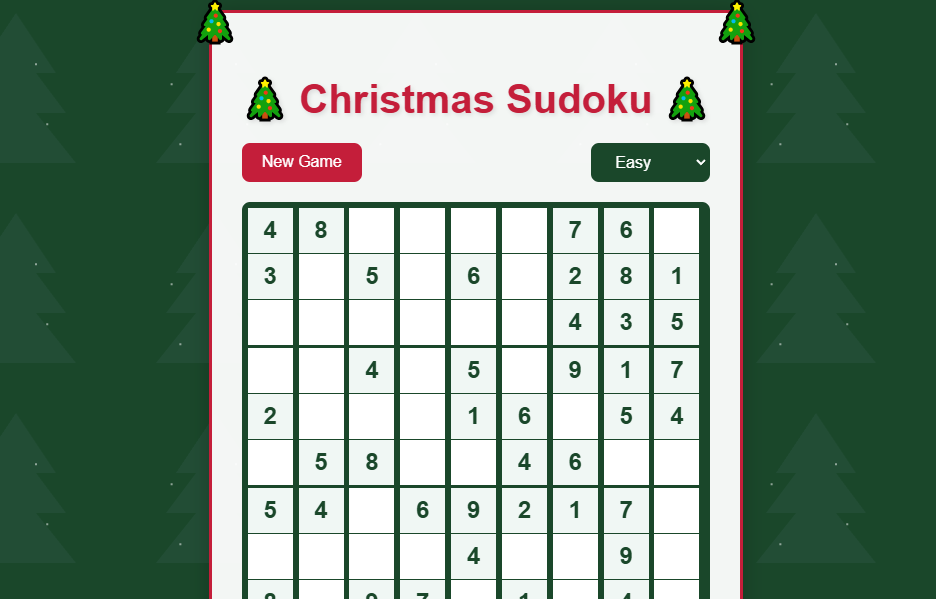 simple sudoku game